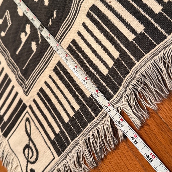 Piano music note Friendship House Melody Tapestry Music Rug EUC frm Music Studio - Picture 7 of 9